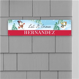 Personalized Let it Snow Wall Sign