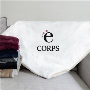 Embroidered Corporate Sherpa Blanket E15759184X