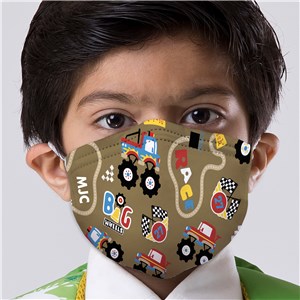 Personalized Monster Truck Kids' Face Mask