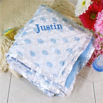 Find this personalized baby blanket for a girl at GiftsForYouNow.com!