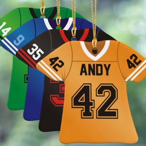 Personalized Football Jersey Ornament