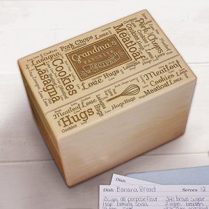 any name personalized recipe box 85101763-l