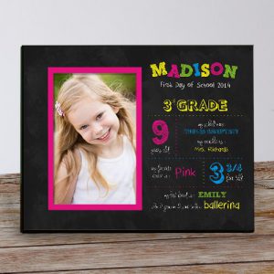 personalized first day of school picture frame facts 478056Gl