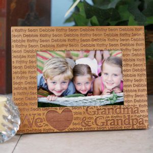 we love grandma and grampa picture frame 9867xL