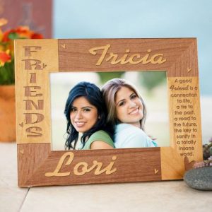 friends personalized wooden picture frame gift
