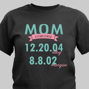 mom established custom t-shirt