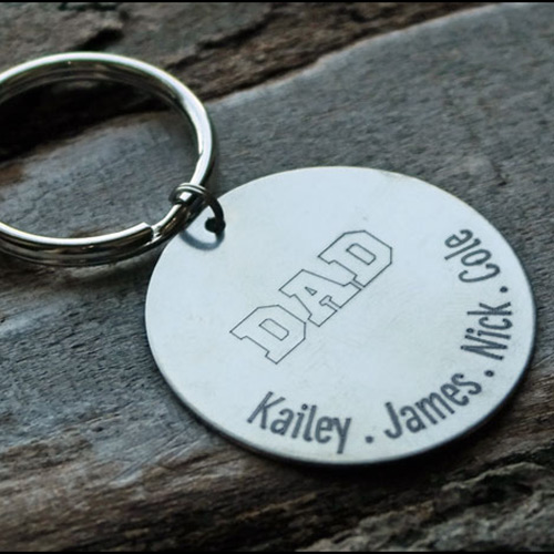 Personalized Dad Key Chain GiftsForYouNow