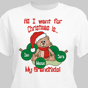 All I Want T-Shirt | Personalized Christmas Shirt