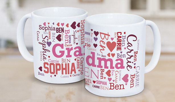Personalized Mugs for Mom & Grandma