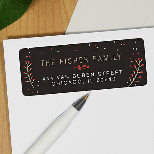 Holiday Personalized Address Labels Gifts For You Now