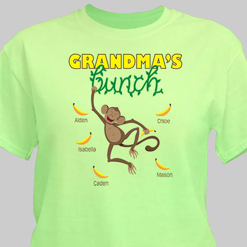 Personalized Monkey Bunch TShirt GiftsForYouNow