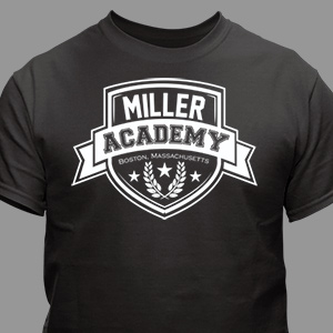 Personalized Academy T-Shirt | Father's Day Gifts For Dad