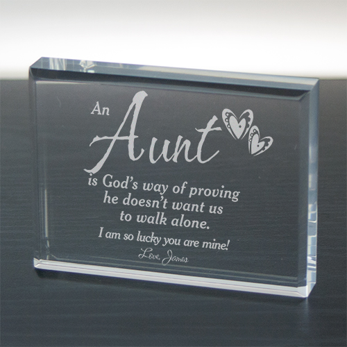 Engraved Aunt Keepsakes GiftsForYouNow