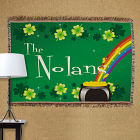 Personalized Irish Rainbow Tapestry Throw Blanket 83021435