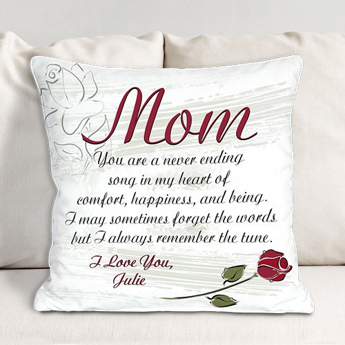Personalized Song in my Heart Throw Pillow GiftsForYouNow
