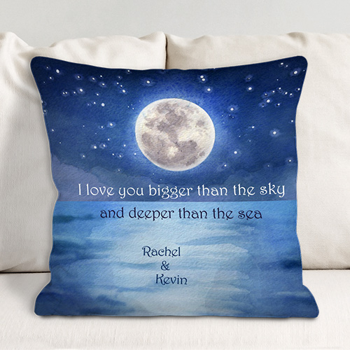 Personalized I Love You Throw Pillow Couples Throw Pillow