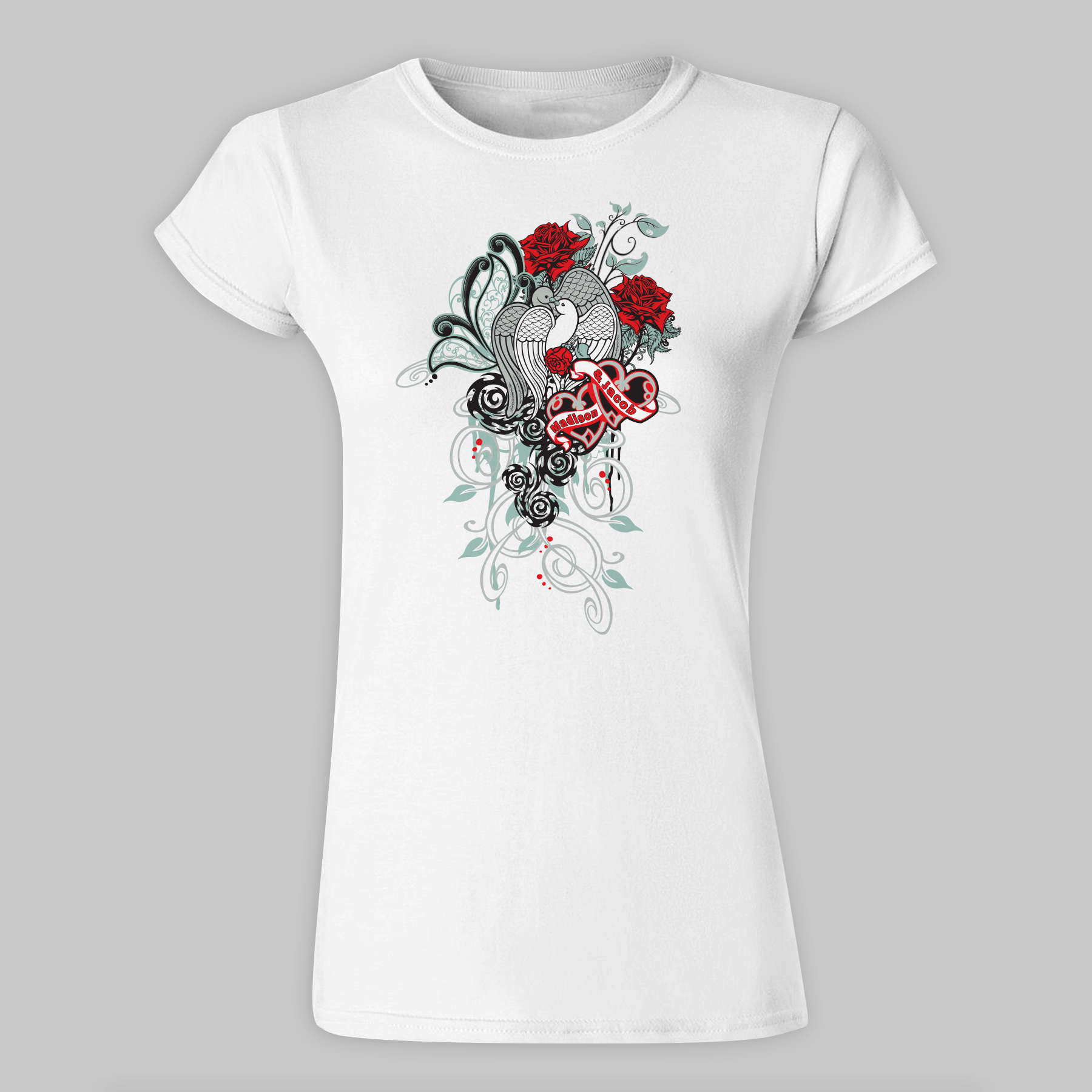 Personalized Always and Forever Womens Fitted TShirt giftsforyounow