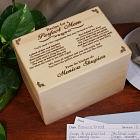 Abernook Engraved Perfect Mom Recipe Box 8540633