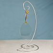Silver Spiral Ornament Stand ORNSTAND2