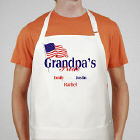 USA American Pride Personalized Mens Aprons