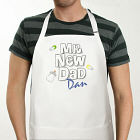 Mr. New Dad Personalized Mens Aprons