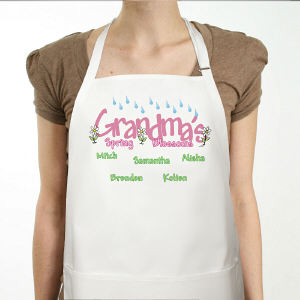 Spring Blossoms Personalized Apron