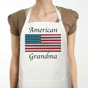 American Flag Personalized Apron