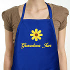 Embroidered Daisy Personalized Womens Aprons