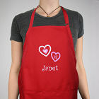Embroidered Hugs & Kisses Kitchen Apron 838807X