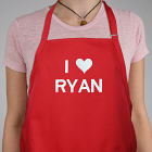 I Love You Red Apron