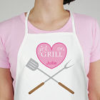 Personalized Girl On Grill Apron 859777