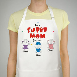 Super Mom and Grandma BBQ Cooking Apron