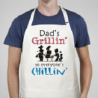 Dad's Grillin' and Chillin' Personalized BBQ Aprons