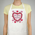 Heart Wreath Personalized Apron