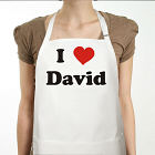 I Love You Personalized Valentine Apron