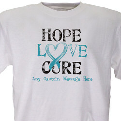 Hope Love Cure Awareness Personalized T-shirt