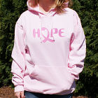 Embroidered Breast Cancer Hope Awareness Hooded Sweatshirt H54646X