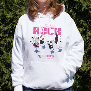 Rock Boobies My Breast Cancer Awareness Hooded Sweatshirt