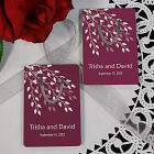 Personalized Leaves Of Love Wedding Bookmark Wedding Favor