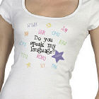 Personalized Do You Speak My Language Ladies Fitted T-Shirt B32873x