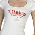 Polish Princess Personalized Ladies Fitted T-Shirt B32874x
