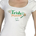 Irish Princess Pesonalized Ladies Fitted T-Shirt B32875x