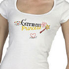 German Princess Personalized Ladies Fitted T-Shirt B32877x