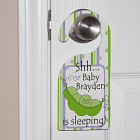 Personalized Pea Pod Baby Door Hanger