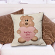 Teddy Bear New Baby Girl Personalized Throw Pillow 83029523