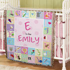 Personalized Alphabet Tapestry Throw Blanket