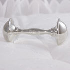 Engraved Silver Baby Rattle