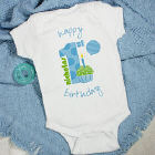 Baby Boy's 1st Birthday Infant Creeper