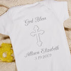 God Bless... Personalized Christening Infant Creeper