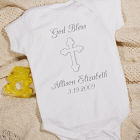 God Bless... Personalized Christening Infant Creeper 931580X